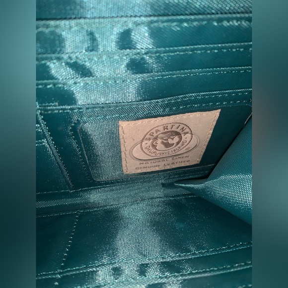 Spartina 449 Mareena Multi Phone Wallet Crossbody Rope Chain Bag Purse Case Blue - Picture 10 of 10